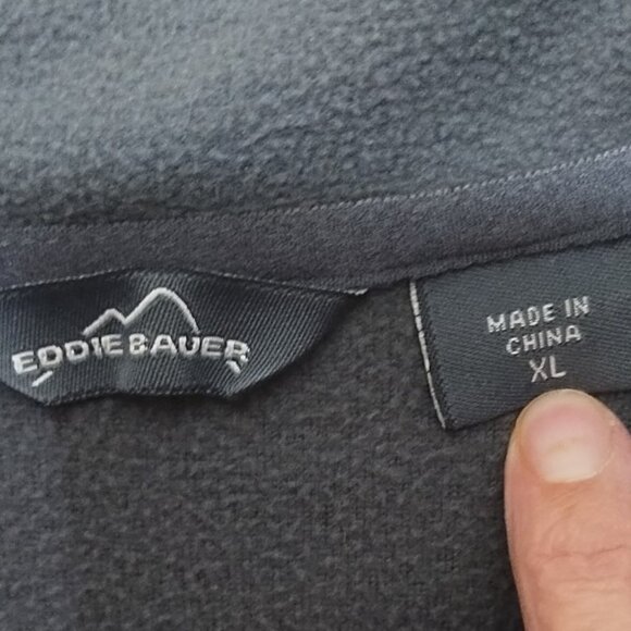 Eddie Bauer "Gorilla Glue" Lightweight Fleece 1/4 Zip Pullover L - Picture 3 of 7